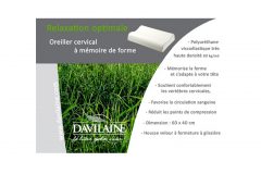 Oreiller cervical à mémoire de forme DAVILAINE