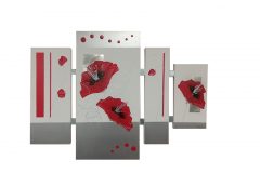 Quadriptyque Coquelicot