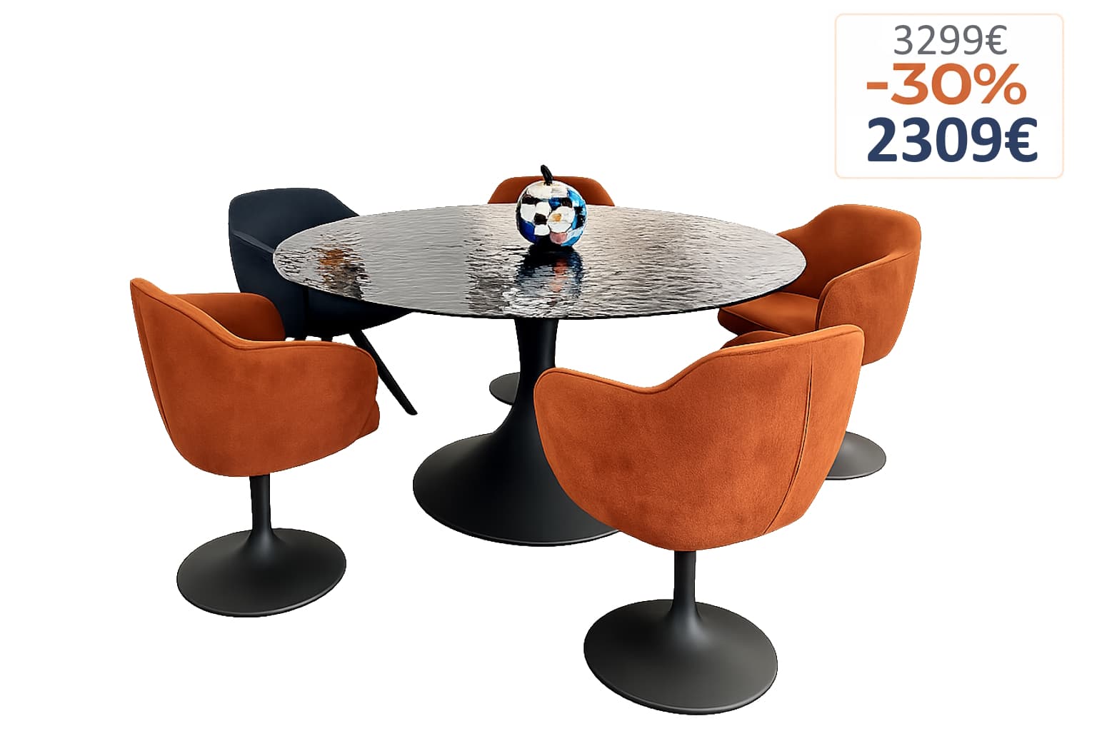 Table verre trempé calise Table verre trempé calise